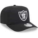 schwarze-verstellbare-curved-cap-golfer-everyday-nylon-der-las-vegas-raiders-nfl-von-new-era