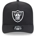 schwarze-verstellbare-curved-cap-golfer-everyday-nylon-der-las-vegas-raiders-nfl-von-new-era