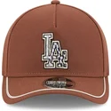 braune-snapback-kappe-9forty-m-crown-a-frame-motorsport-der-los-angeles-dodgers-mlb-von-new-era