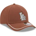 new-era-curved-brim-9forty-m-crown-a-frame-motorsport-los-angeles-dodgers-mlb-brown-snapback-cap