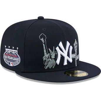 new-era-new-york-yankees-mlb-59fifty-state-stitch-fitted-cap-in-marineblau