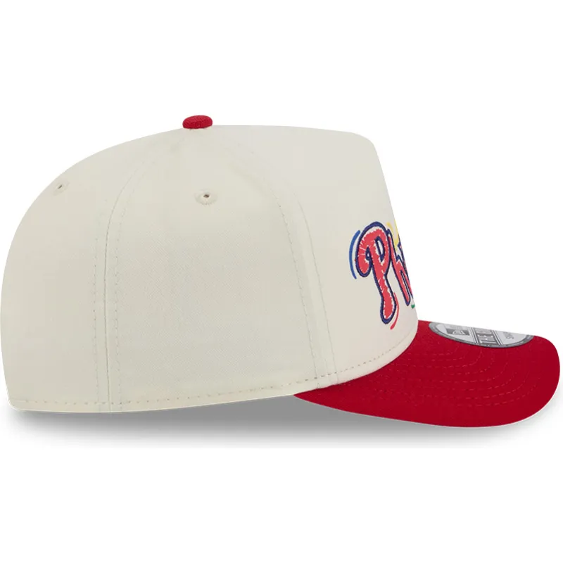 weisse-und-rote-gebogene-snapback-kappe-golfer-team-scribble-der-philadelphia-phillies-mlb-von-new-era