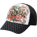 ed-hardy-curved-brim-true-til-death-white-and-black-adjustable-cap