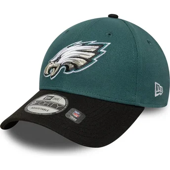 New Era Curved Brim 9FORTY The League Philadelphia Eagles NFL Adjustable Cap verstellbar grün und schwarz