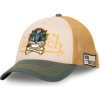 Sapkák ívelt bézs snapback PIR CB Von Dutch