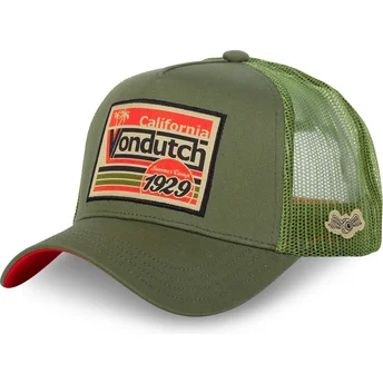 Sapkák ívelt zöld snapback SURF07 Von Dutch