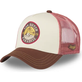 Von Dutch SURF09 beige och brun truckerkeps