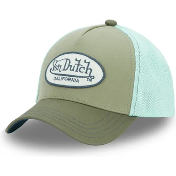 Sapkák ívelt zöld snapback TERRY03 Von Dutch