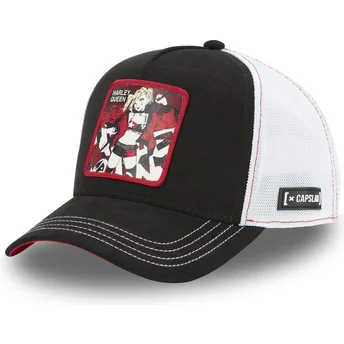 Trucker-Cap schwarz und weiß Harley Quinn DC8 QUE DC Comics von Capslab