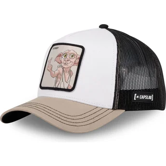 Capslab Dobby DOB1 Harry Potter White, Black and Beige Trucker Hat