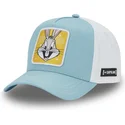 trucker-cap-blau-und-weiss-snapback-bugs-bunny-loo11-bep2-looney-tunes-von-capslab
