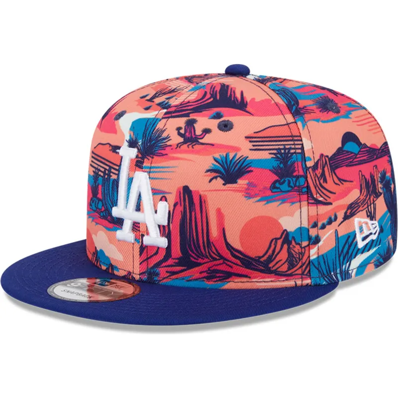 sapkak-lapos-tobbszinu-snapback-9fifty-printed-spring-training-fan-pack-2025-los-angeles-dodgers-mlb-new-era
