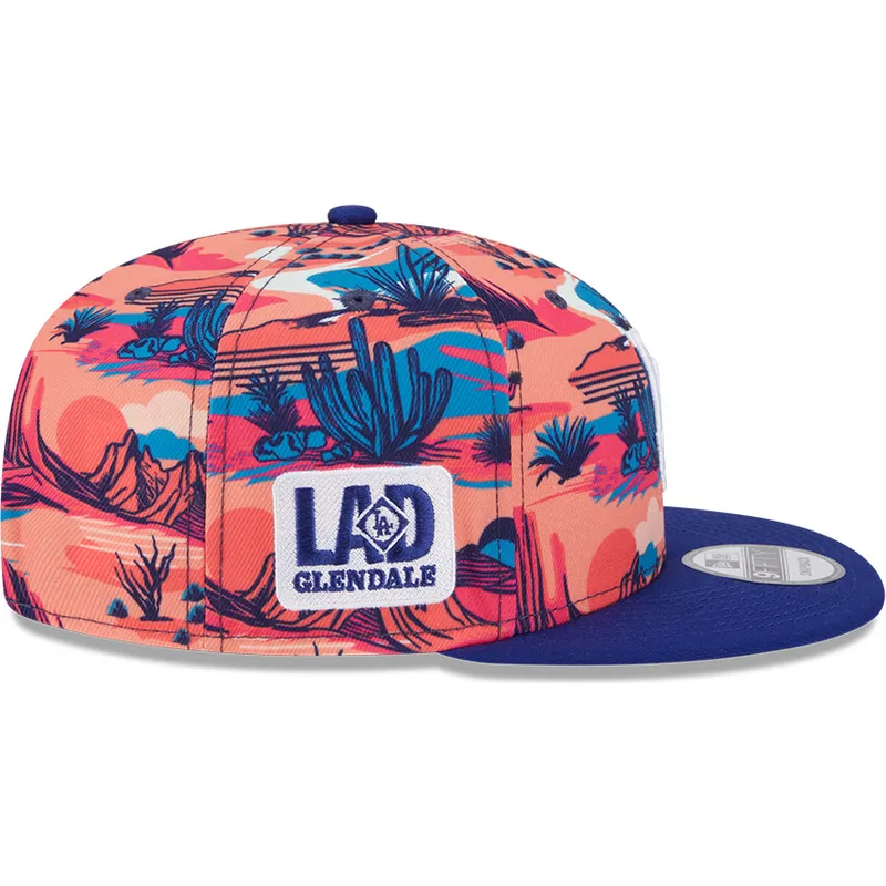 sapkak-lapos-tobbszinu-snapback-9fifty-printed-spring-training-fan-pack-2025-los-angeles-dodgers-mlb-new-era
