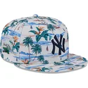 weisse-flache-snapback-kappe-9fifty-print-spring-training-fan-pack-2025-der-new-york-yankees-mlb-von-new-era