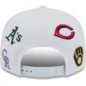 new-era-flat-brim-9fifty-scatter-spring-training-fan-pack-2025-mlb-cactus-league-logo-white-snapback-cap