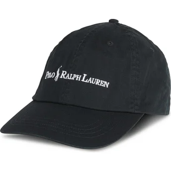 Sapkák ívelt fekete állítható Classic Sport Polo Ralph Lauren