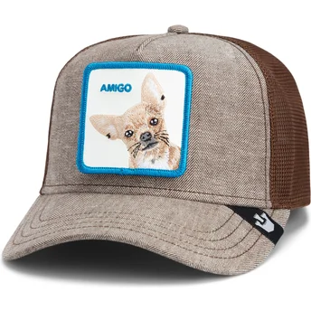 Brun truckerkeps chihuahua hund Amigo Suited Friend Business Professional The Farm av Goorin Bros.