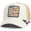 trucker-keps-beige-orm-menace-deadly-companion-core-canvas-the-farm-fran-goorin-bros