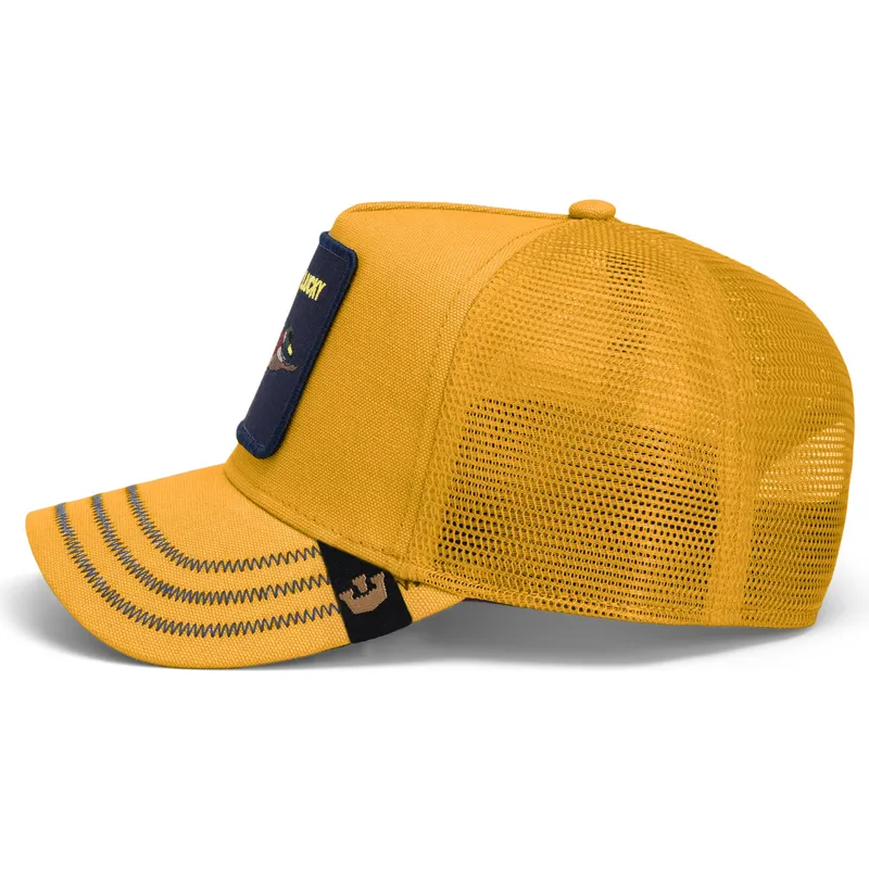 trucker-cap-gelb-ente-lucky-gotta-be-quicker-core-canvas-the-farm-von-goorin-bros