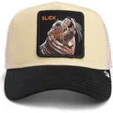 beige-und-schwarze-trucker-kappe-the-slick-seal-fab-farm-von-goorin-bros