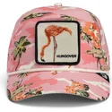 goorin-bros-rosa-kurvad-snapback-keps-med-flamingoflottor-floater-randy-souse-git-salty-rim-the-farm