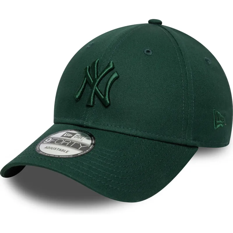grune-verstellbare-kappe-mit-gebogenem-schirm-und-grunem-logo-9forty-colour-pack-der-new-york-yankees-mlb-von-new-era