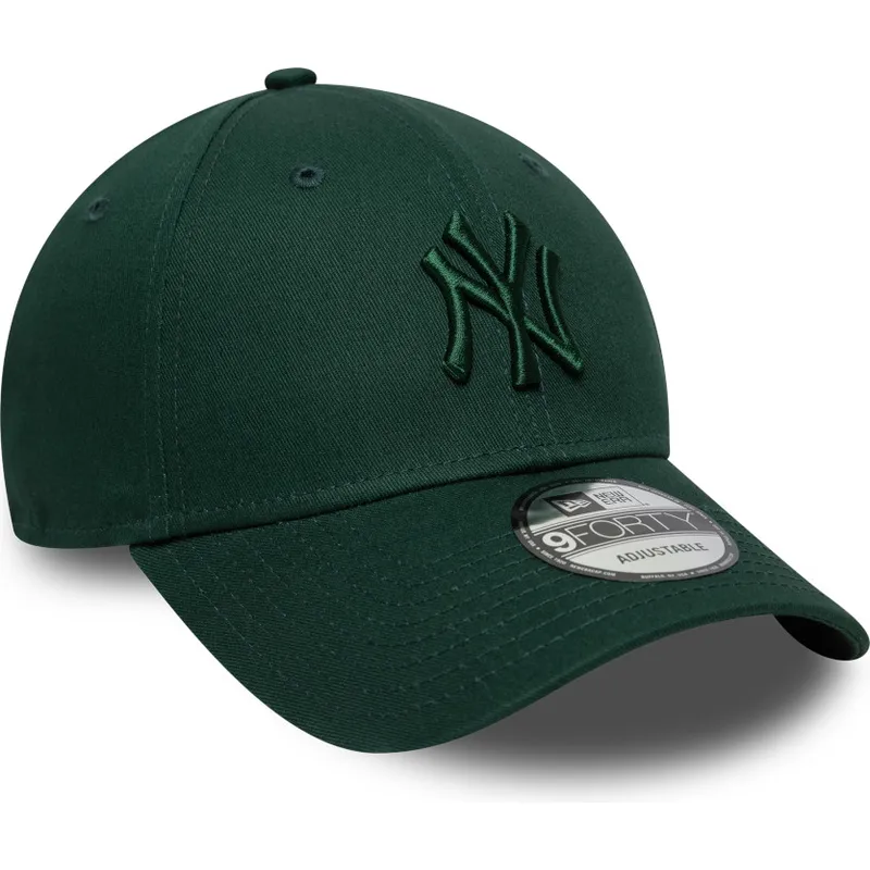 grune-verstellbare-kappe-mit-gebogenem-schirm-und-grunem-logo-9forty-colour-pack-der-new-york-yankees-mlb-von-new-era