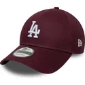 gebogene-bordeauxrote-verstellbare-9forty-colour-pack-kappe-der-los-angeles-dodgers-mlb-von-new-era