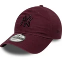 gebogene-bordeauxrote-verstellbare-9twenty-colour-pack-kappe-der-new-york-yankees-mlb-von-new-era