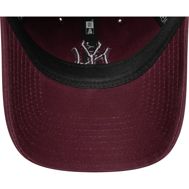 gebogene-bordeauxrote-verstellbare-9twenty-colour-pack-kappe-der-new-york-yankees-mlb-von-new-era