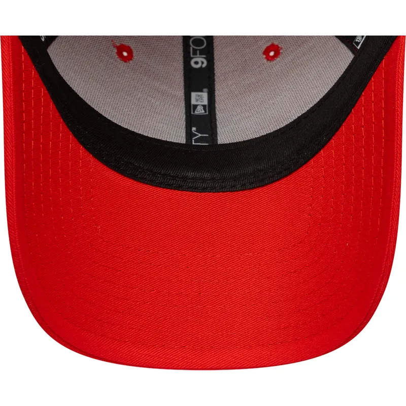 rote-verstellbare-curved-cap-mit-rotem-logo-9forty-colour-pack-der-new-york-yankees-mlb-von-new-era