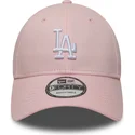 verstellbare-rosa-curved-cap-9forty-colour-pack-los-angeles-dodgers-mlb-von-new-era