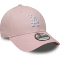 verstellbare-rosa-curved-cap-9forty-colour-pack-los-angeles-dodgers-mlb-von-new-era
