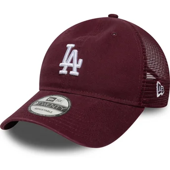 New Era 9TWENTY Colour Pack Los Angeles Dodgers MLB Maroon Trucker Hat