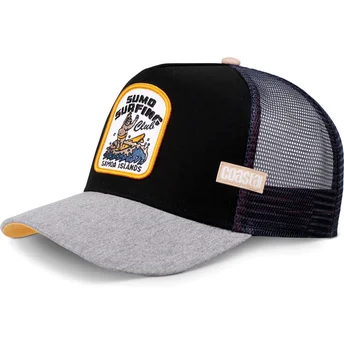 Svart och grå trucker-keps Sumo Surfing Samoa Islands HFT från Coastal