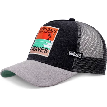 Cap ívelt черен снапбек Coastal