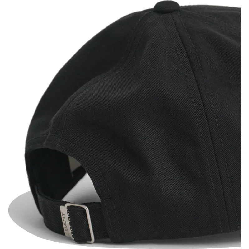 bojd-svart-justerbar-keps-shield-cotton-twill-black-fran-gant