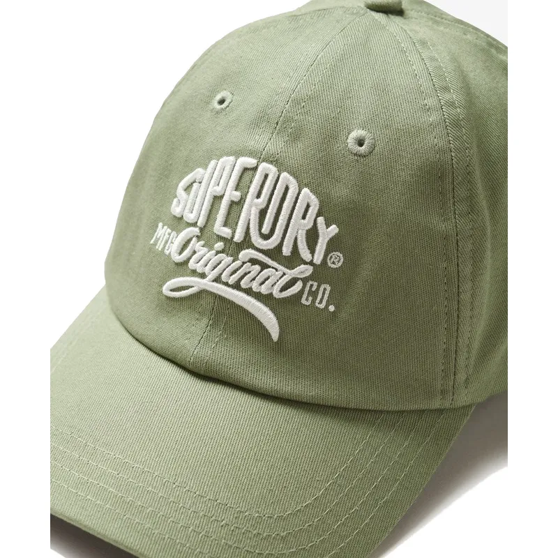 grune-verstellbare-curved-cap-graphic-seagrass-green-von-superdry