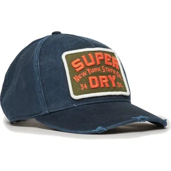 Superdry Justerbar Marinblå Graphic Kurvkeps