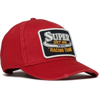 Sapkák ívelt piros állítható Graphic Red Superdry