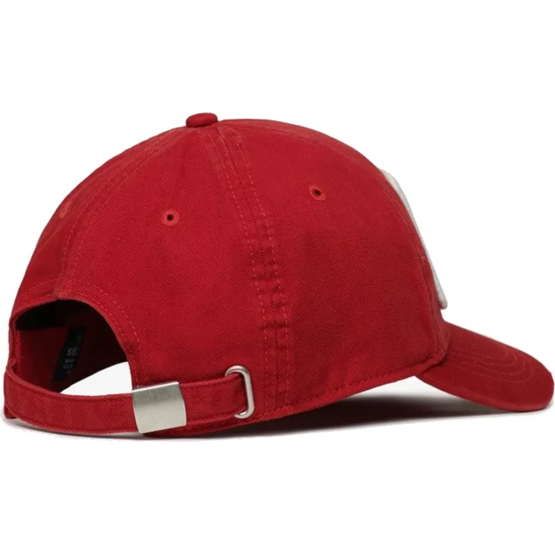 rote-verstellbare-curved-cap-graphic-red-von-superdry