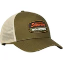 grune-trucker-kappe-dirt-road-dark-khaki-von-superdry