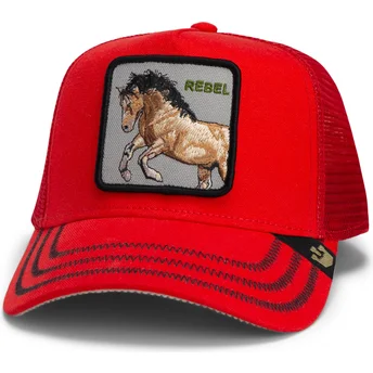 Cap ívelt червен снапбек Goorin Bros. Horse Rebel The Wild West Core Canvas The Farm Red Hat The Farm de Goorin Bros.