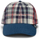 sapkak-ivelt-sotetkek-snapback-goorin-bros-curved-brim-raised-in-a-barn-papa-cap-madras-the-farm-navy-blue-and-red-cap-the-farm-