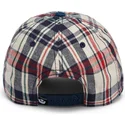 sapkak-ivelt-sotetkek-snapback-goorin-bros-curved-brim-raised-in-a-barn-papa-cap-madras-the-farm-navy-blue-and-red-cap-the-farm-