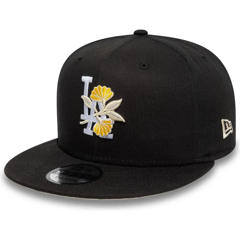 sapkak-lapos-fekete-snapback-9fifty-floral-los-angeles-dodgers-mlb-new-era