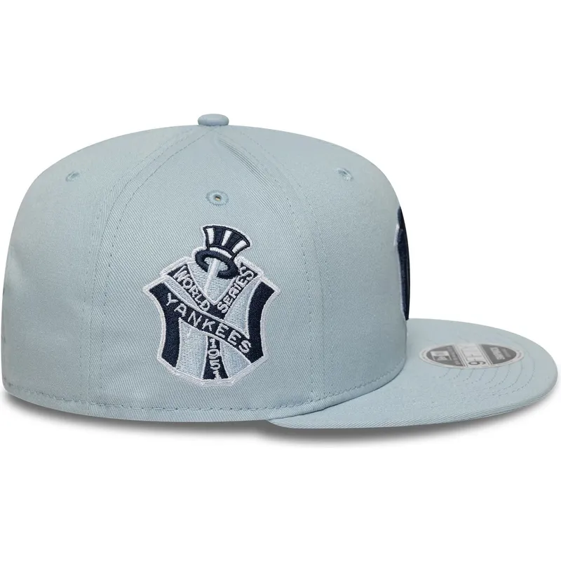 blaue-flache-snapback-kappe-mit-marineblauem-logo-9fifty-original-fit-world-series-der-new-york-yankees-mlb-von-new-era