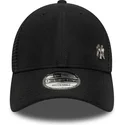 schwarze-verstellbare-9forty-flawless-trucker-cap-der-new-york-yankees-mlb-von-new-era