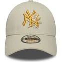 sapkak-ivelt-bezs-allithato-9forty-floral-icon-new-york-yankees-mlb-new-era