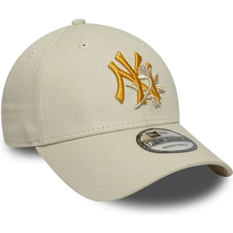 sapkak-ivelt-bezs-allithato-9forty-floral-icon-new-york-yankees-mlb-new-era